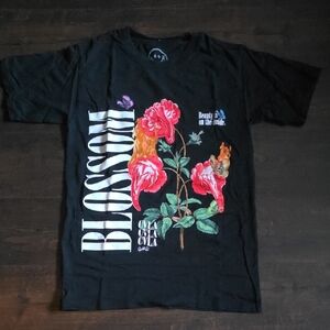 CVLA Black Floral Graphic Tee